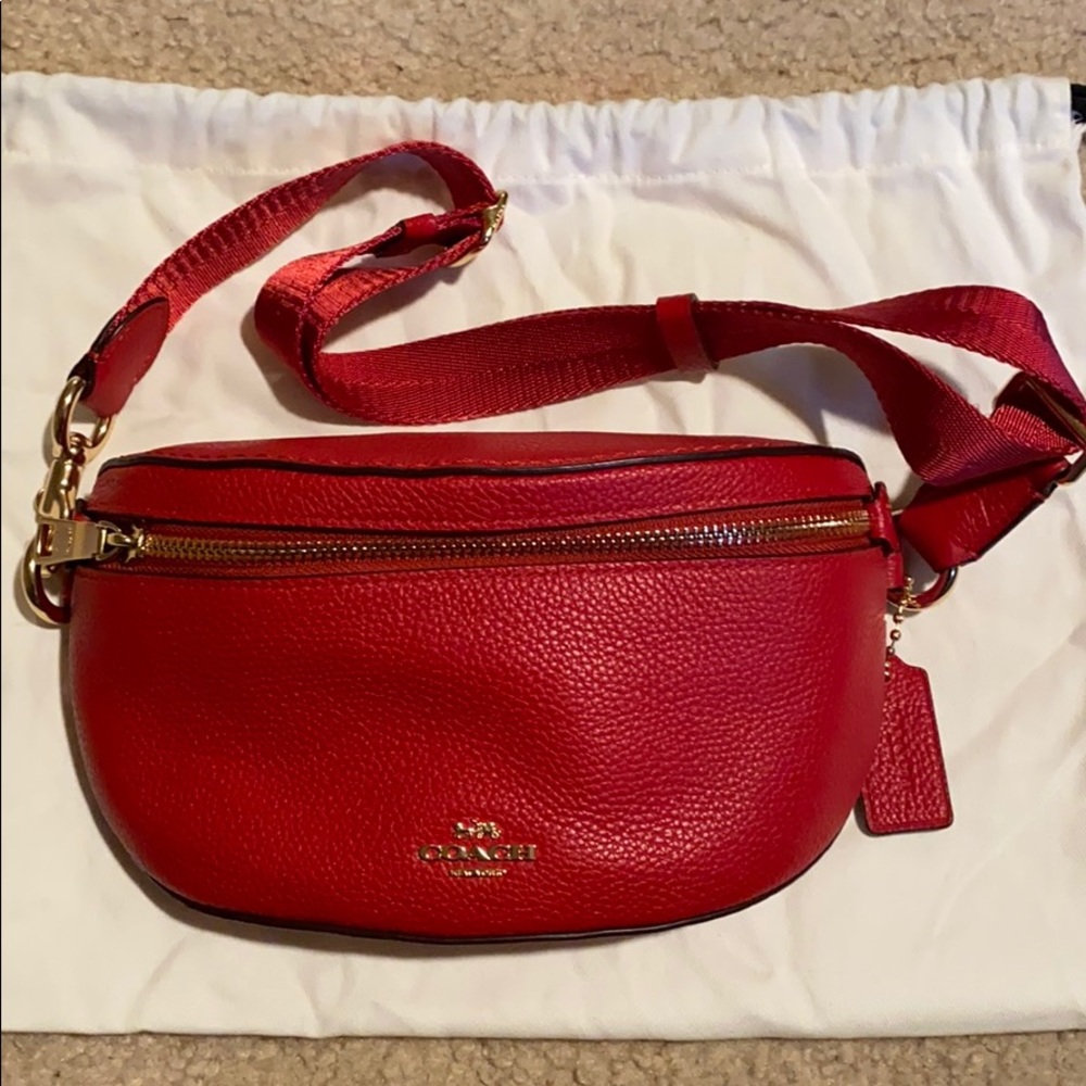 COACH True Red Belt Bag (MSRP $175)